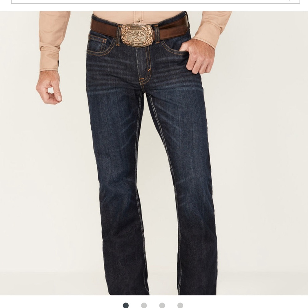 CODY JAMES MEN'S NIGHT HAWK DARK WASH SLIM BOOTCUT STRETCH DENIM JEANS